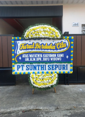 Papan Bunga Duka di Tebet Timur